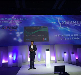 Emperor Technology’s 3D Multi-color Card wins the SESAMES Award in category of “Best Manufacturing & Tests Product”